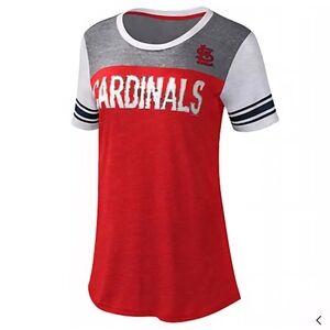 Cardinals Red and Gray T-Shirt With Some Sparkle Around The Letters